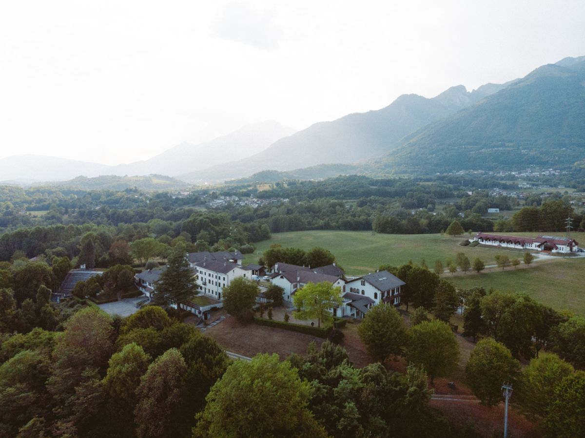The campus from above, Belluno valley